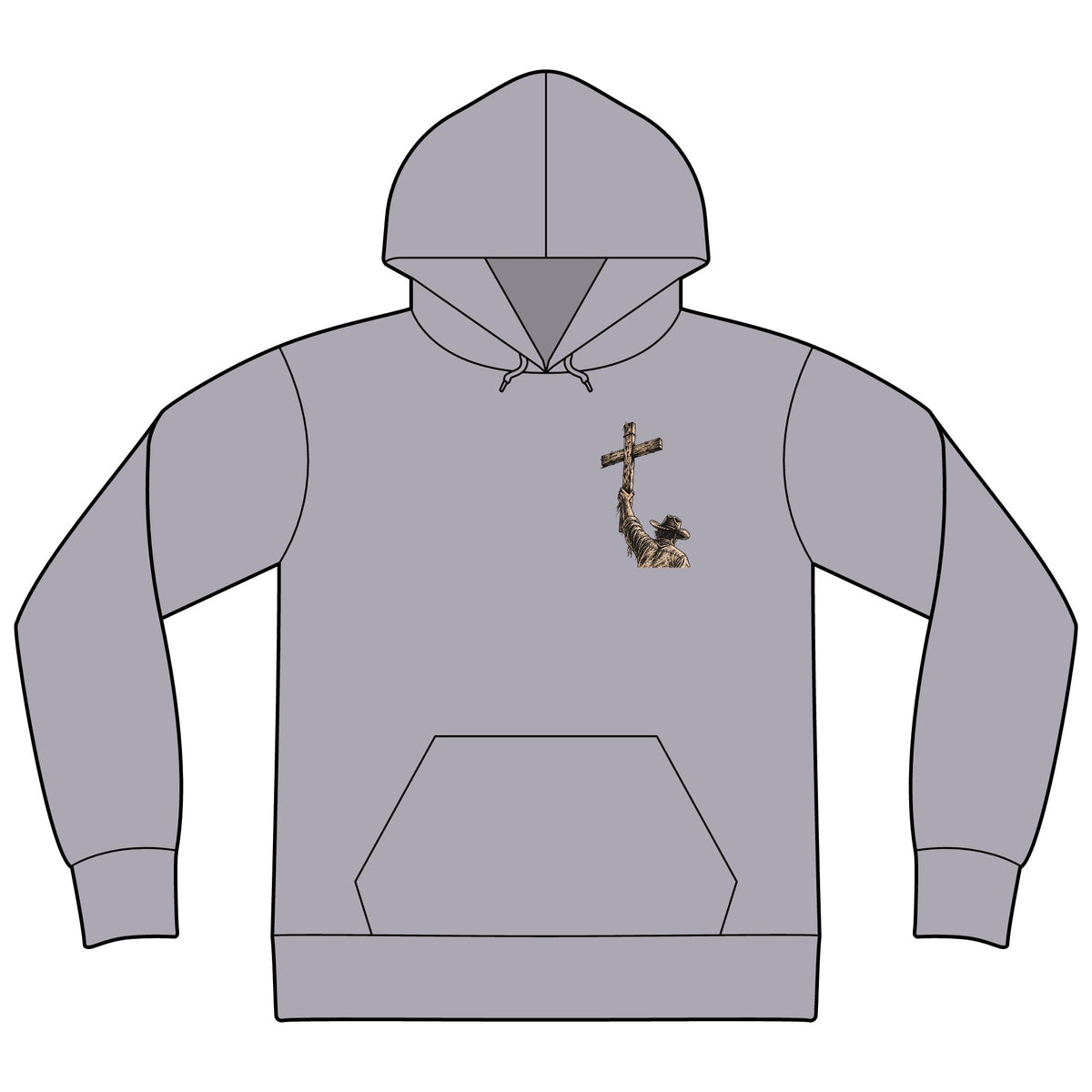 Unisex Sponge Fleece Drop Shoulder Hoodie Sweatshirt