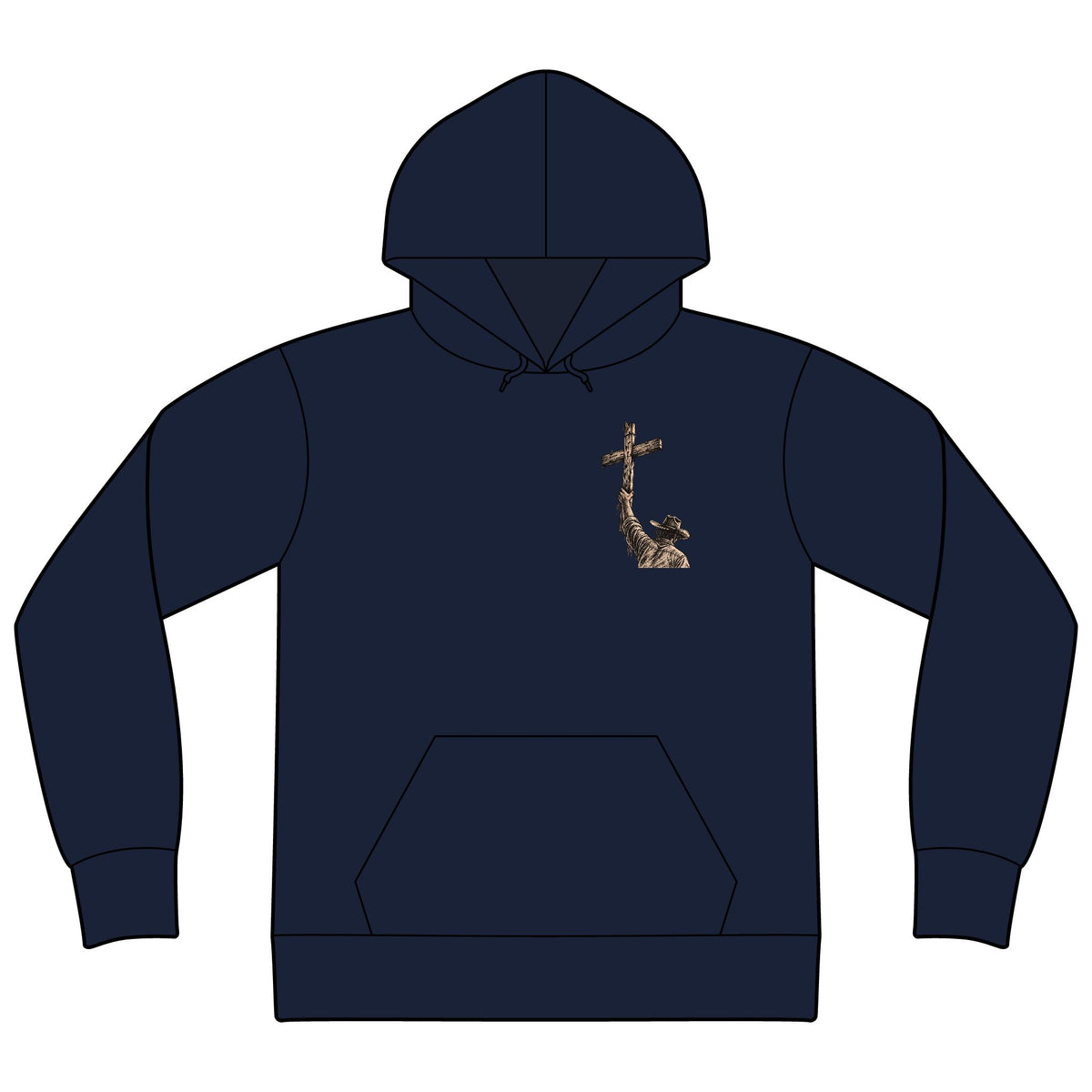 Unisex Sponge Fleece Drop Shoulder Hoodie Sweatshirt