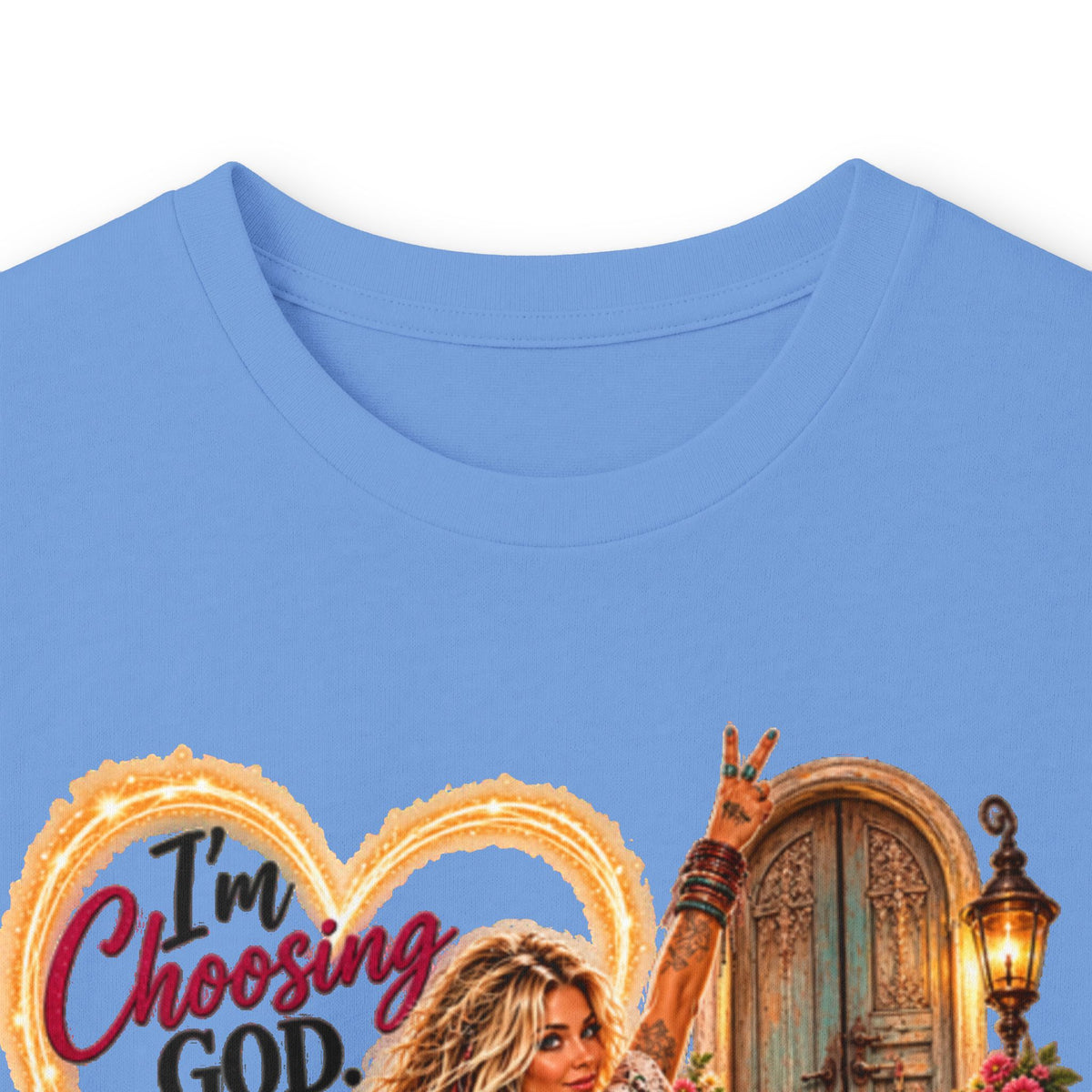 Faithful Journey Long Sleeve Tee — "The Road to God" Inspirational Christian Shirt