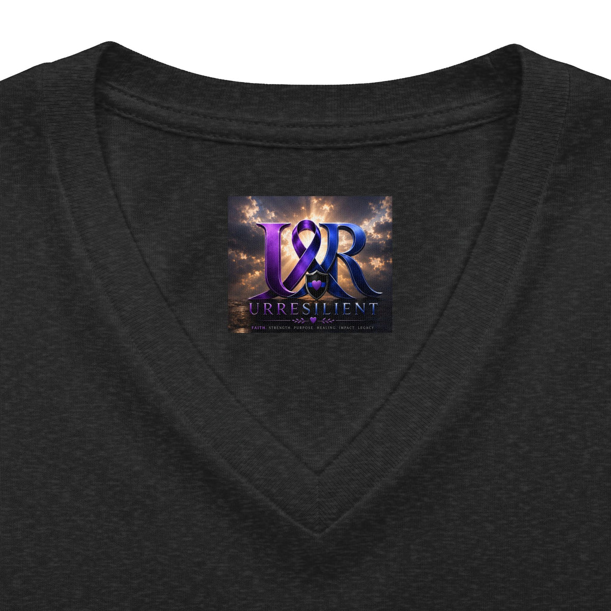 Women's Relaxed Heather CVC V-Neck Tee
