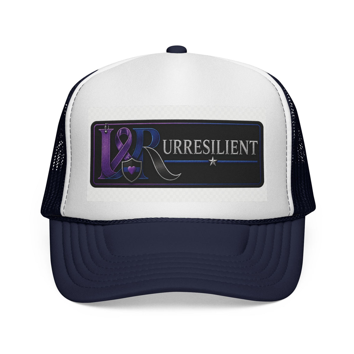 Resilient Ribbon Trucker Hat — 'Rurresilient' Purple Awareness Cap
