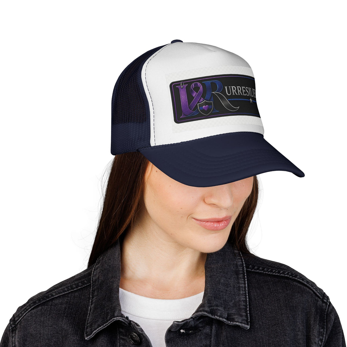 Resilient Ribbon Trucker Hat — 'Rurresilient' Purple Awareness Cap