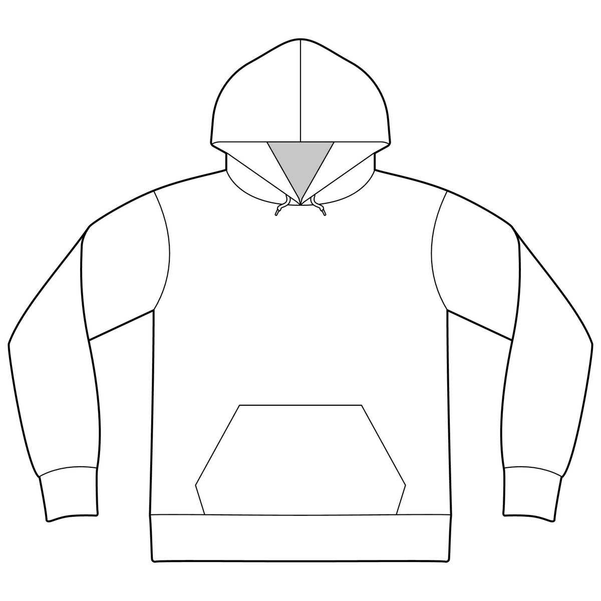 Unisex Sponge Fleece Drop Shoulder Hoodie Sweatshirt