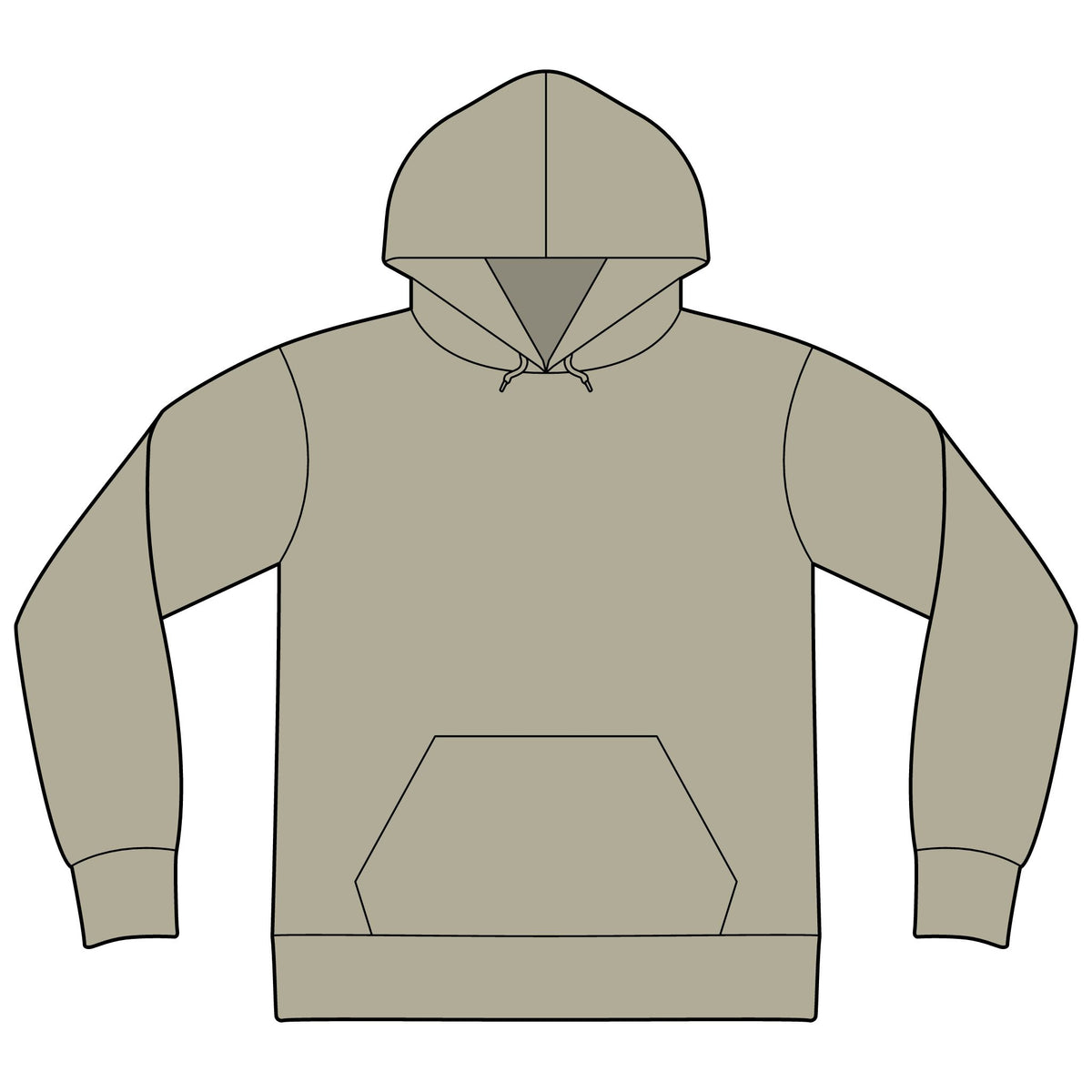 Unisex Sponge Fleece Drop Shoulder Hoodie Sweatshirt