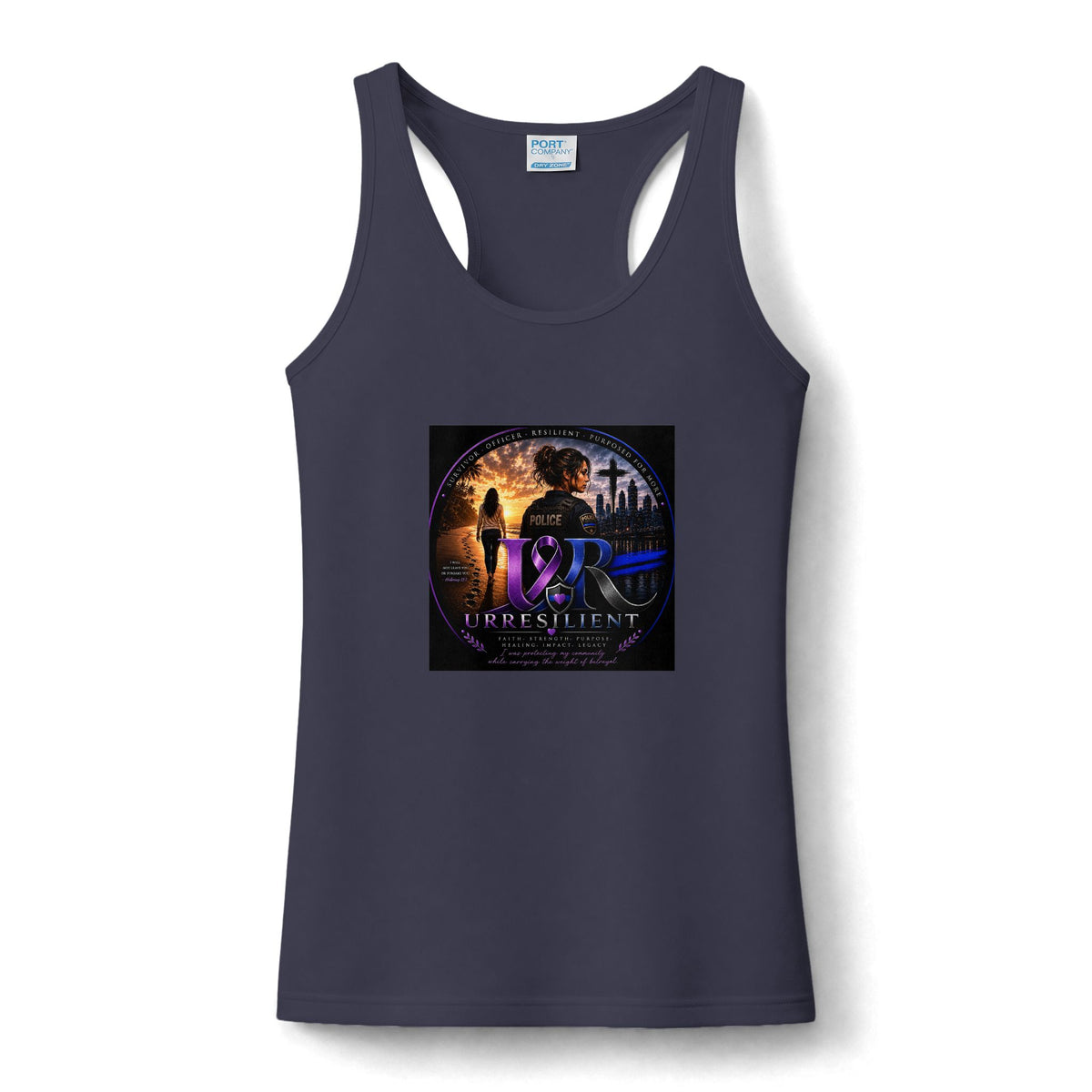 Resilient 12R Women’s Performance Tank - Inspirational Fitness Racerback