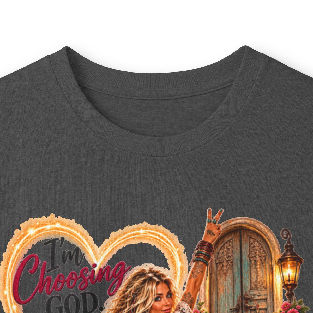 Faithful Journey Long Sleeve Tee — "The Road to God" Inspirational Christian Shirt