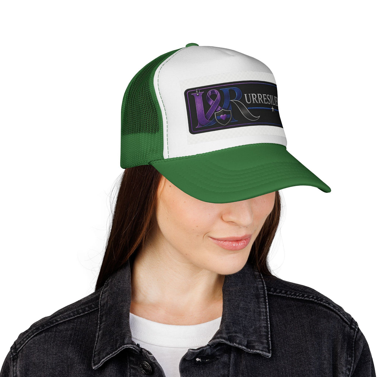 Resilient Ribbon Trucker Hat — 'Rurresilient' Purple Awareness Cap