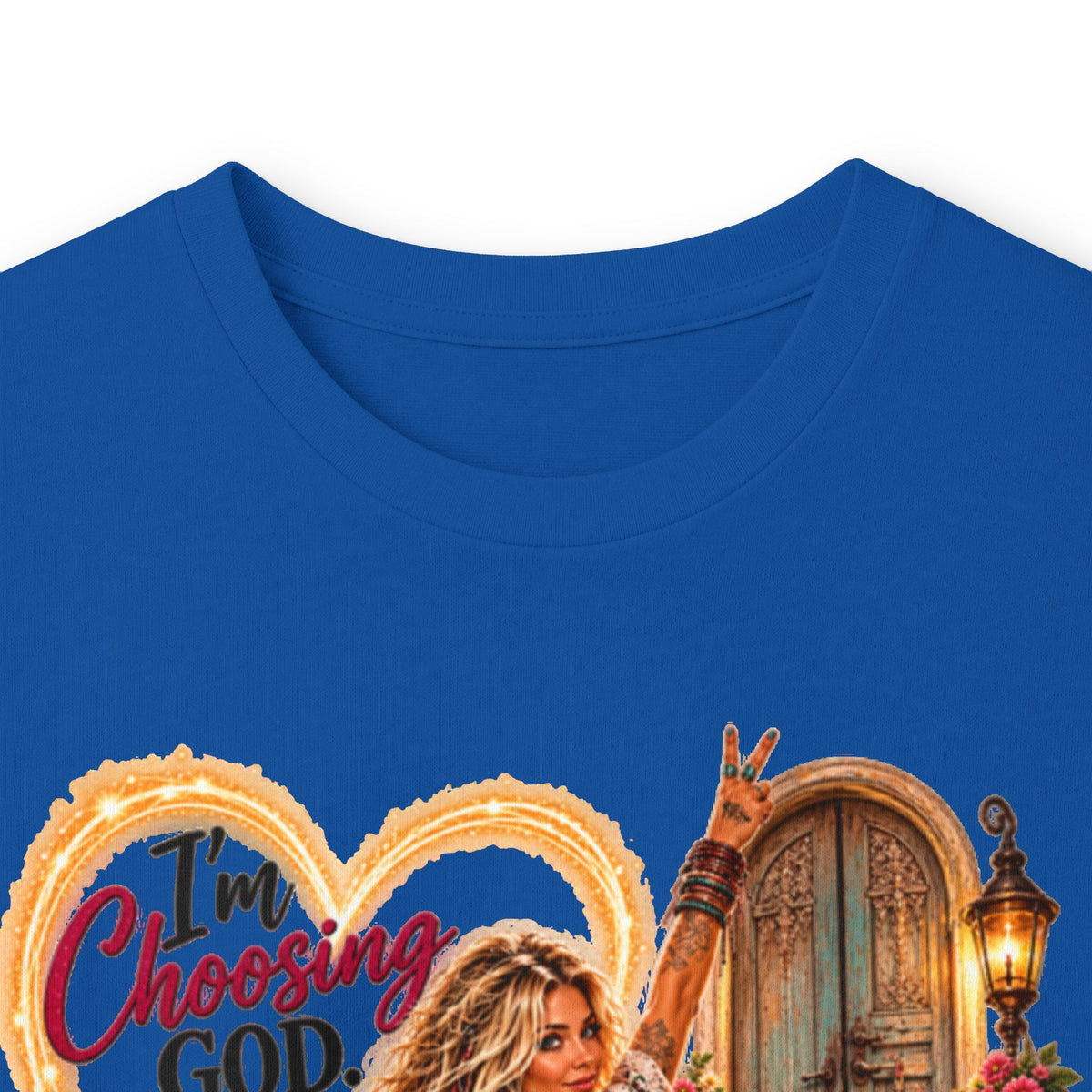 Faithful Journey Long Sleeve Tee — "The Road to God" Inspirational Christian Shirt