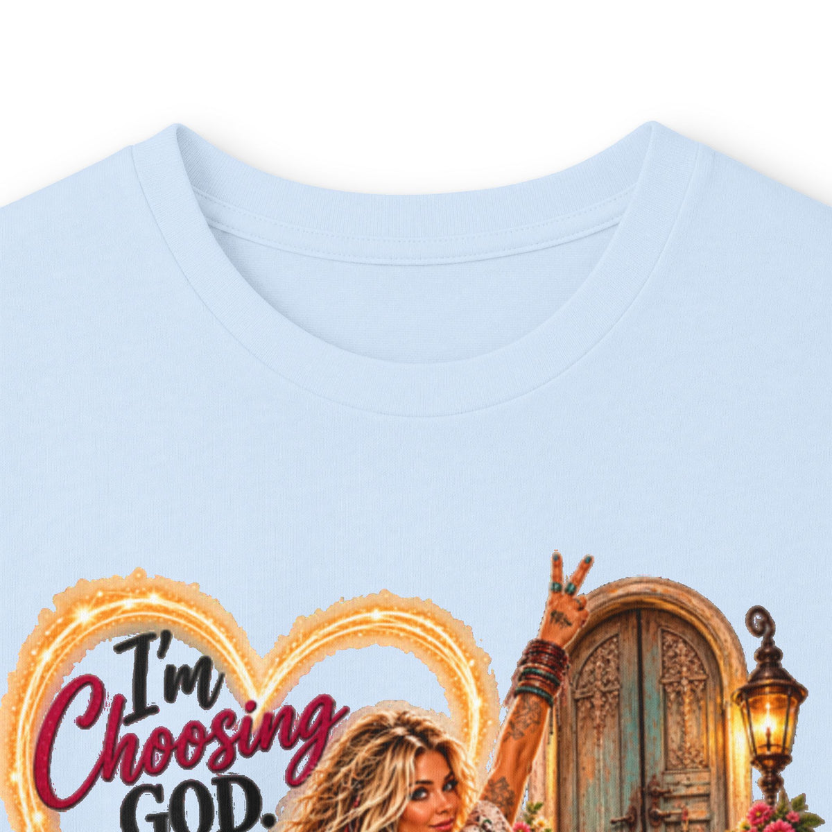 Faithful Journey Long Sleeve Tee — "The Road to God" Inspirational Christian Shirt