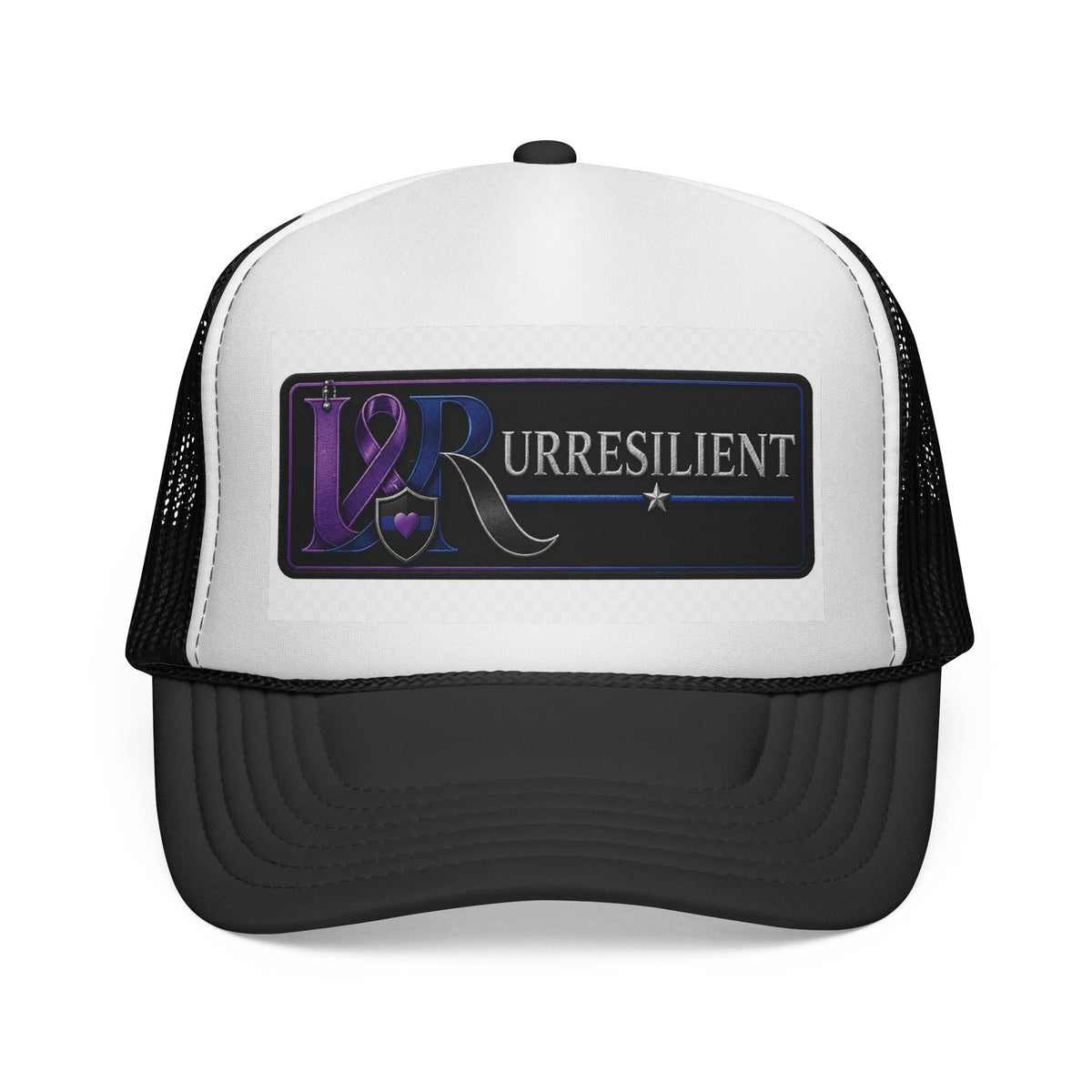 Resilient Ribbon Trucker Hat — 'Rurresilient' Purple Awareness Cap