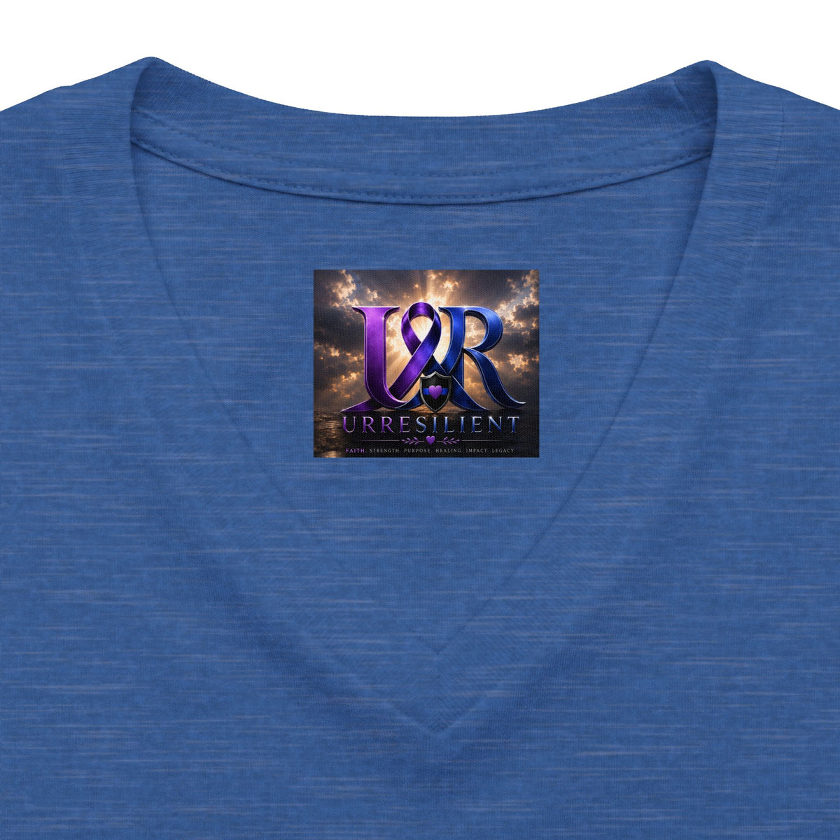 Women's Relaxed Heather CVC V-Neck Tee