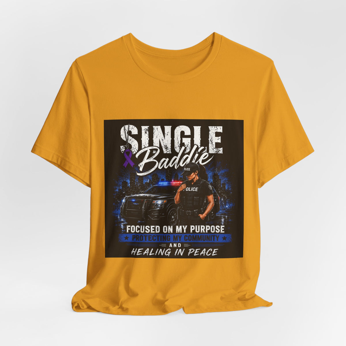 Single Baddie Tee - "Focused on My Purpose" Inspirational Graphic Shirt