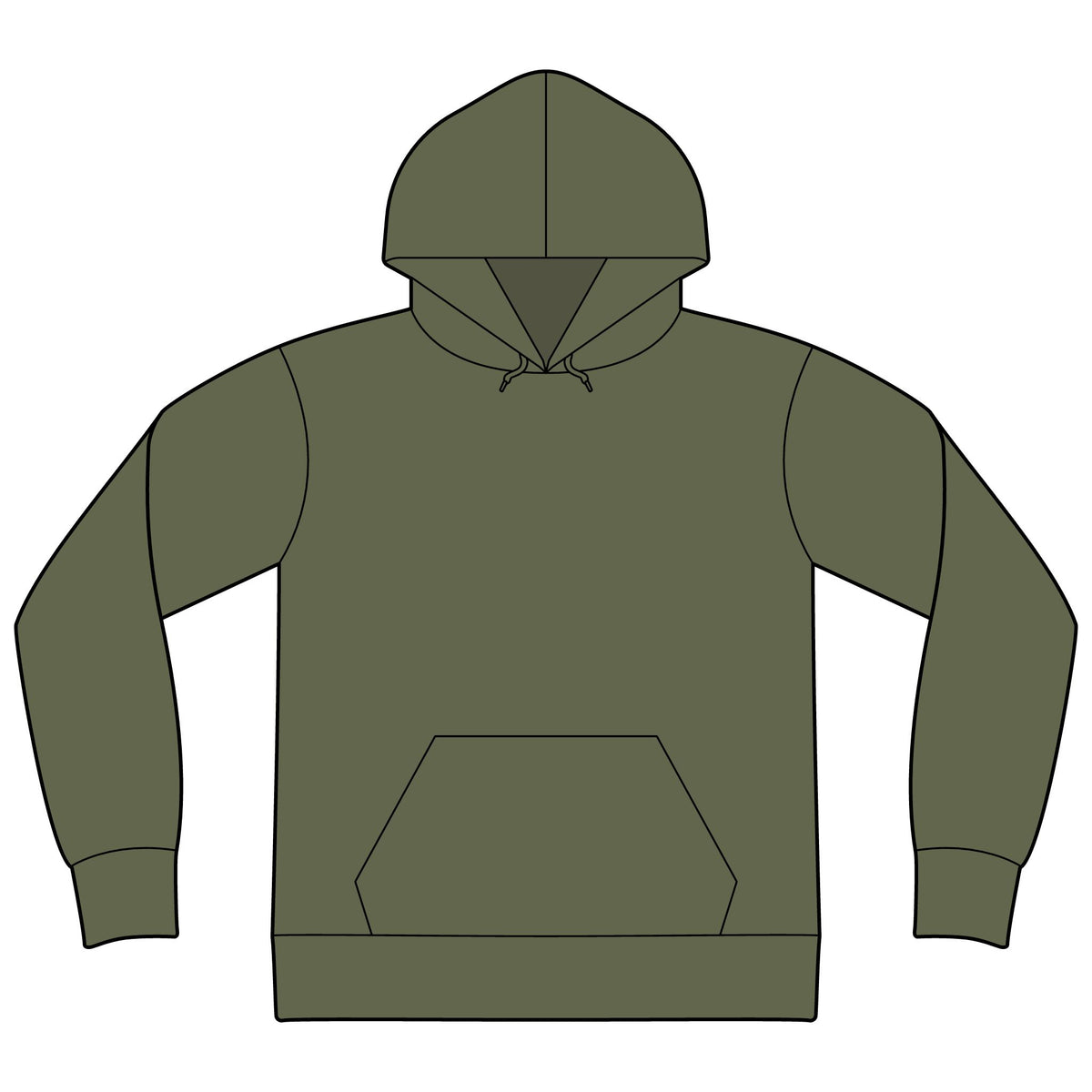 Unisex Sponge Fleece Drop Shoulder Hoodie Sweatshirt