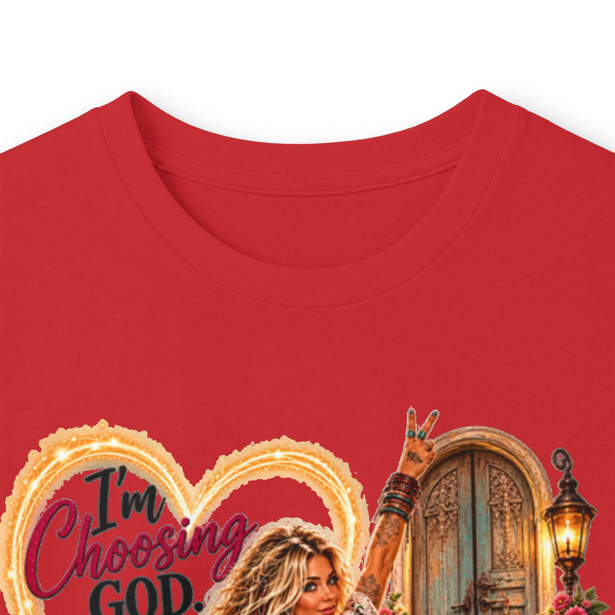 Faithful Journey Long Sleeve Tee — "The Road to God" Inspirational Christian Shirt