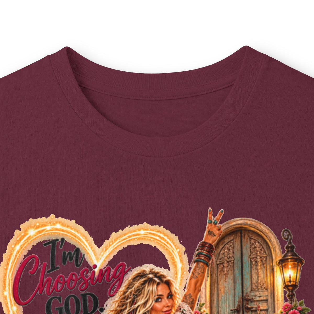 Faithful Journey Long Sleeve Tee — "The Road to God" Inspirational Christian Shirt
