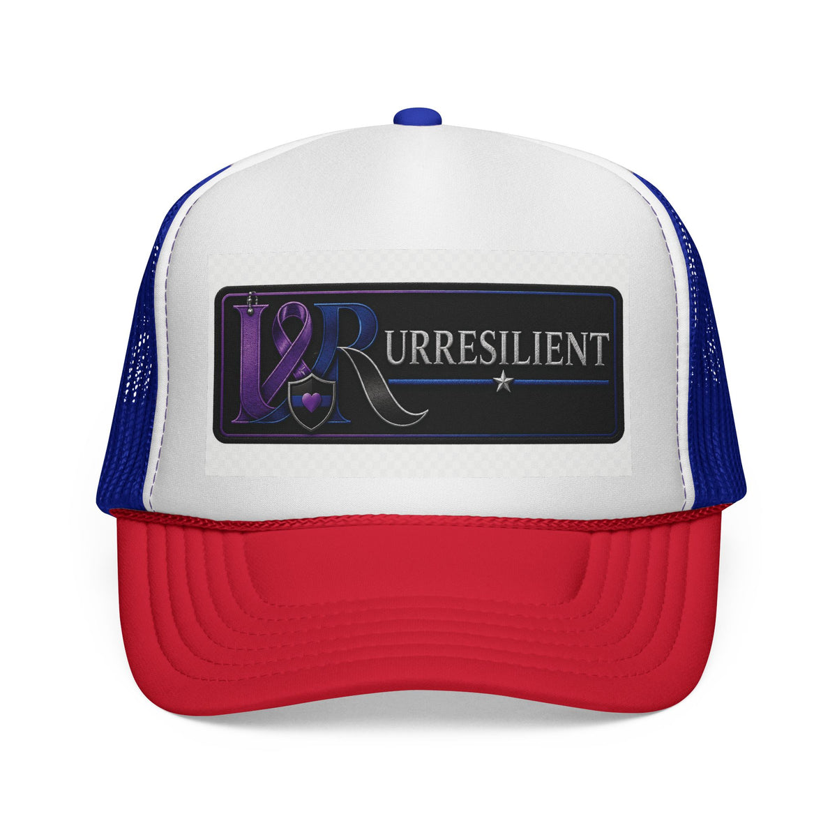 Resilient Ribbon Trucker Hat — 'Rurresilient' Purple Awareness Cap