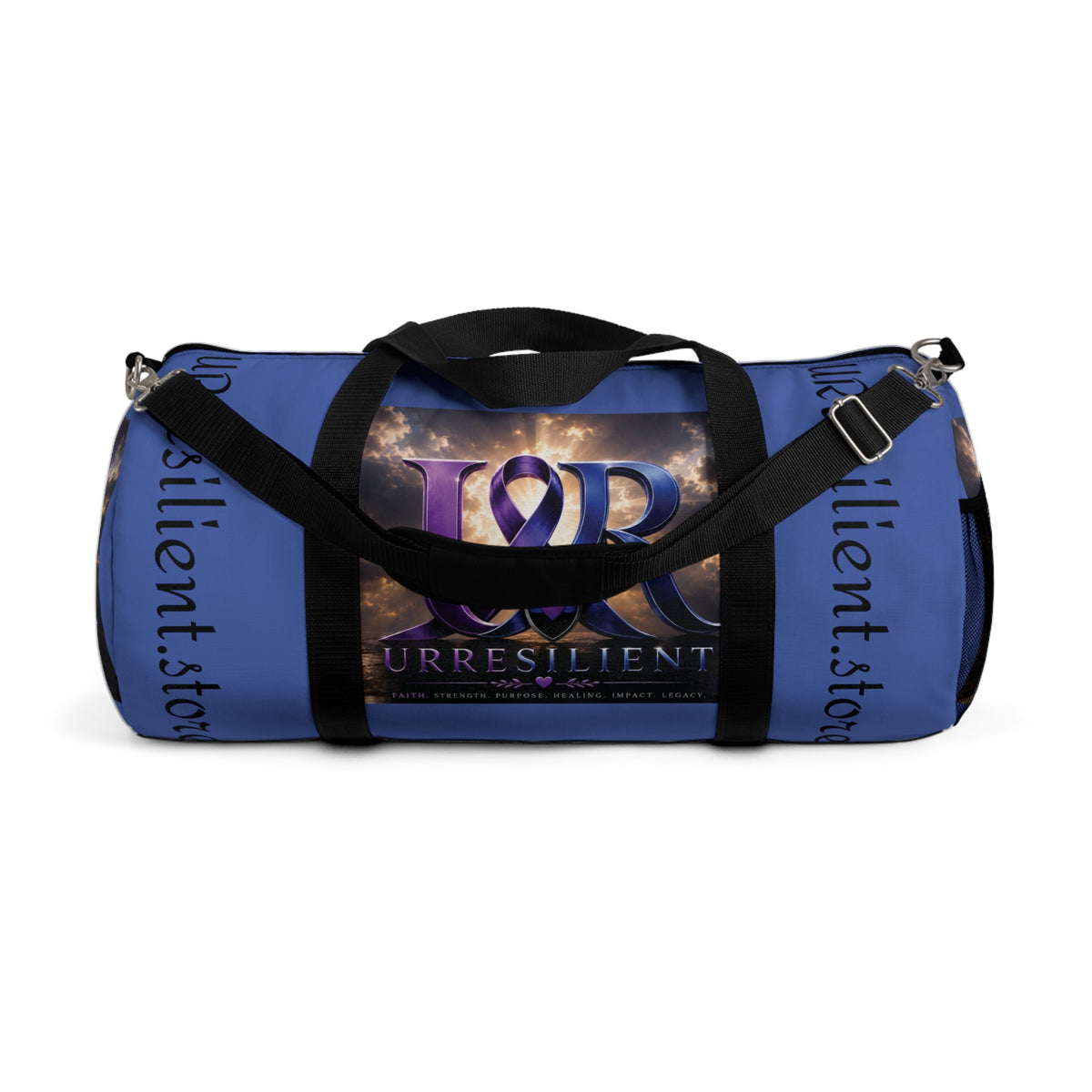 Resilient Story Duffel Bag — Inspirational 'UR' Logo Travel Gym Bag